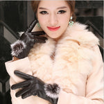 Chic Women Leather Gloves