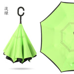 Light Green Reverse Umbrellas